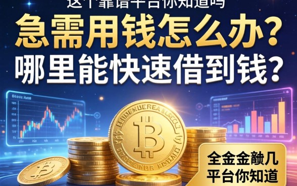 急需用钱怎么办？哪里能快速借到钱？这几个靠谱平台你知道吗？