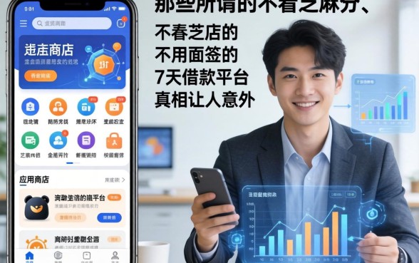 我翻遍了手机应用商店，发现那些所谓的不看芝麻分、不用面签的7天借款平台，真相让人意外