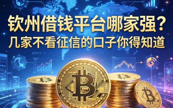 钦州借钱平台哪家强？这几家不看征信的口子你得知道