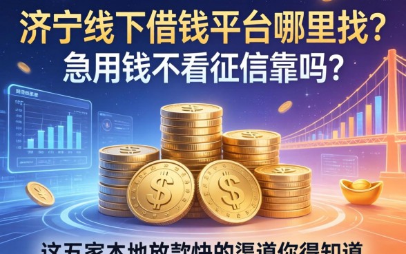济宁线下借钱平台哪里找？急用钱不看征信靠谱吗？这五家本地放款快的渠道你得知道