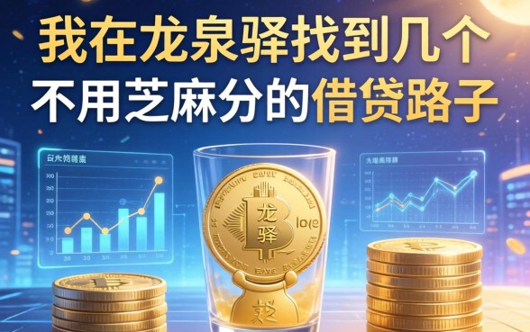 我在龙泉驿找到几个不用芝麻分的借钱路子
