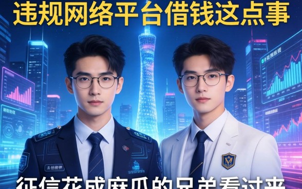 关于违规网络平台借钱这点事，征信花成麻瓜的兄弟看过来