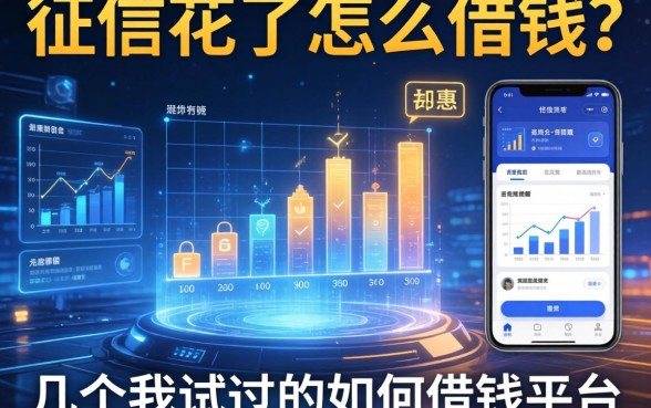 征信花了怎么借钱？分享几个我试过的如何借钱平台