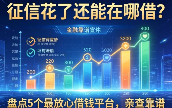 征信花了还能在哪借？盘点5个最放心借钱平台，亲测靠谱
