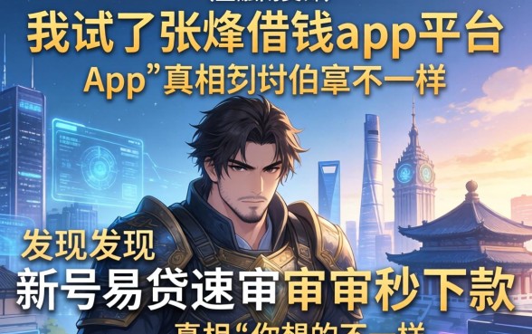 我试了张飞借钱app平台，发现新号易贷速审秒下款app的真相和你想的不一样
