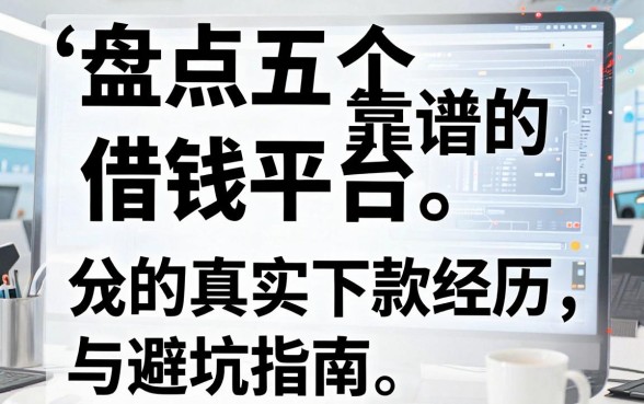 盘点五个靠谱的借钱平台，分享我的真实下款经历与避坑指南