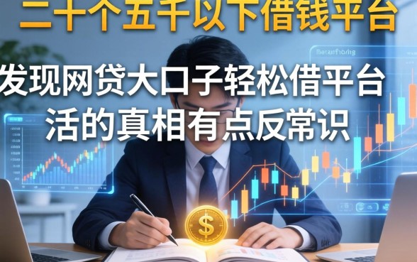 我翻了二十个五千以下借钱平台,发现网贷大口子轻松借平台的真相有点反常识