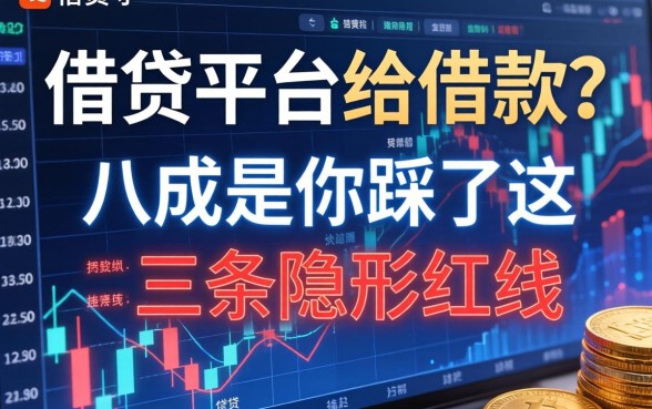 借贷平台不给借钱？八成是你踩了这三条隐形红线