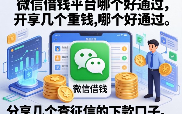 微信借钱平台哪个好通过？分享几个不查征信的下款口子