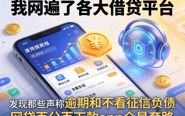 我翻遍了各大借钱平台，发现那些声称逾期和不看征信负债的网贷百分百下款app全是套路