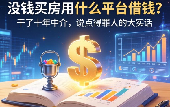 没钱买房用什么平台借钱？干了十年中介，说点得罪人的大实话