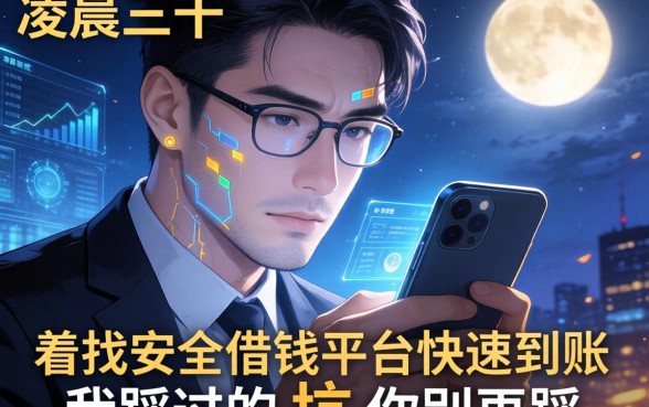 凌晨三点盯着手机找安全借钱平台快速到账，我踩过的坑你别再踩