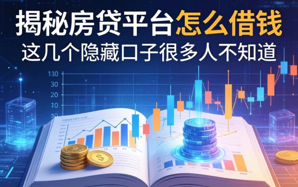 揭秘房贷平台怎么借钱，这几个隐藏口子很多人不知道