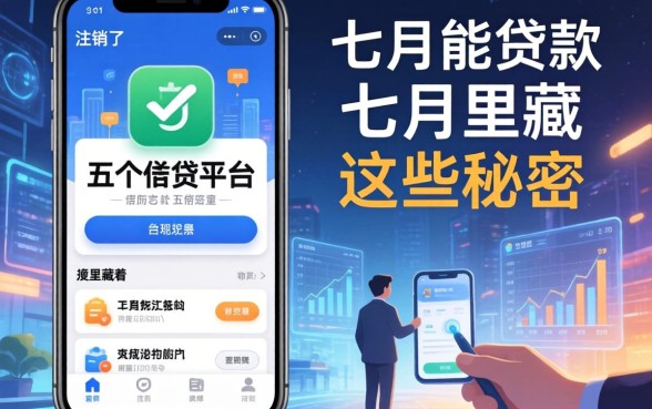 我注销了五个借贷平台，却发现七月能贷款的app里藏着这些秘密