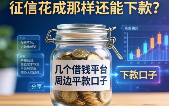 征信花成那样还能下款？分享几个借钱罐平台周边的下款口子