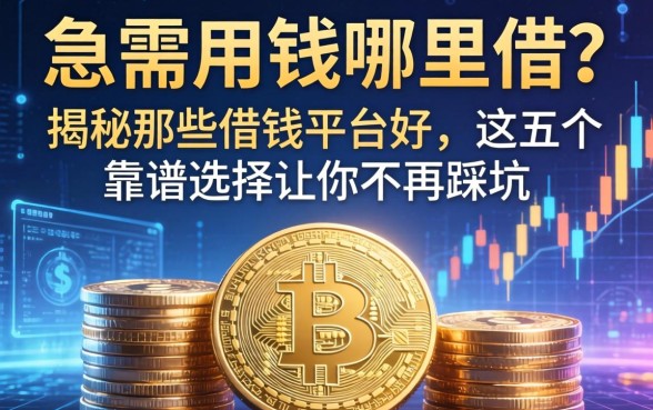 急需用钱哪里借？揭秘那些借钱平台好，这五个靠谱选择让你不再踩坑