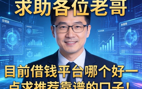 求助各位老哥，目前借钱平台哪个好一点？求推荐靠谱的口子！