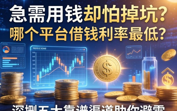 急需用钱却怕掉坑？哪个平台借钱利率最低？深扒五大靠谱渠道助你避雷