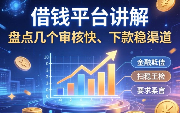 借钱平台讲解:盘点几个审核快、下款稳的渠道