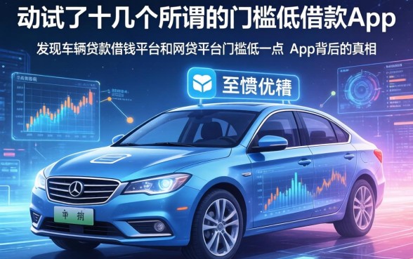 我试了十几个所谓的门槛低的借款app，发现车辆贷款借钱平台和网贷平台门槛低一点的app背后的真相