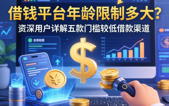 借钱平台年龄限制多大？资深用户详解五款门槛较低的借款渠道