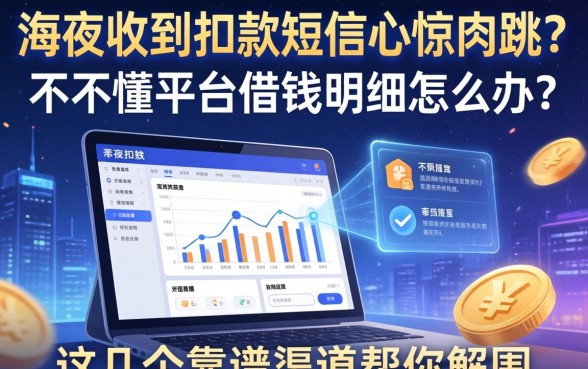 深夜收到扣款短信心惊肉跳？看不懂平台借钱明细怎么办？这几个靠谱渠道帮你解围