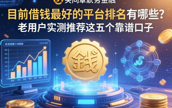 目前借钱最好的平台排名有哪些？老用户实测推荐这五个靠谱口子