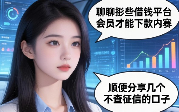 聊聊那些借钱平台要会员才能下款的内幕，顺便分享几个不查征信的口子
