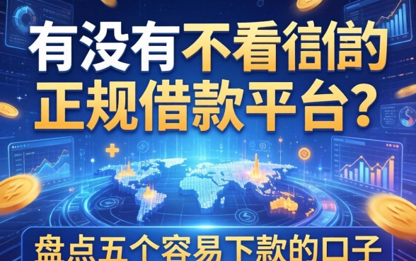 有没有不看征信的正规借款平台？盘点五个容易下款的口子