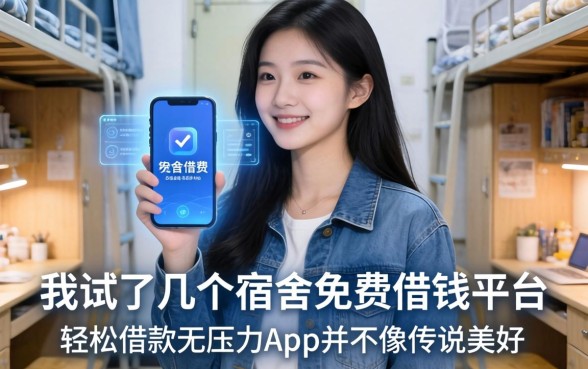 我试了几个宿舍免费借钱平台，发现轻松借款无压力app并不像传说中那么美好