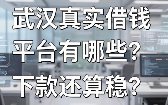 武汉真实借钱平台有哪些？实测这几个下款还算稳