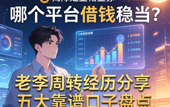 哪个平台借钱稳当?老李周转经历分享及五大靠谱口子盘点