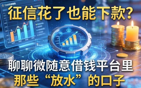 征信花了也能下款？聊聊微随意借钱平台里那些“放水”的口子