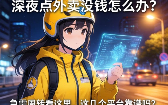 深夜点外卖没钱怎么办？急需周转看这里，这几个平台靠谱吗？