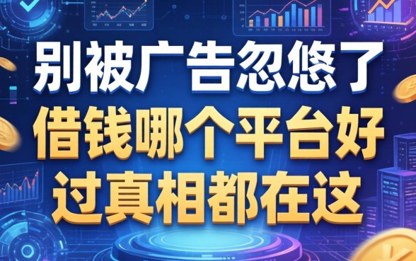 别被广告忽悠了，借钱哪个平台好过真相都在这