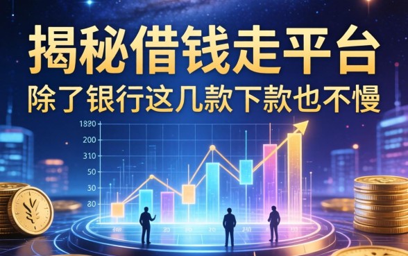 揭秘借钱走平台：除了银行这几款下款也不慢