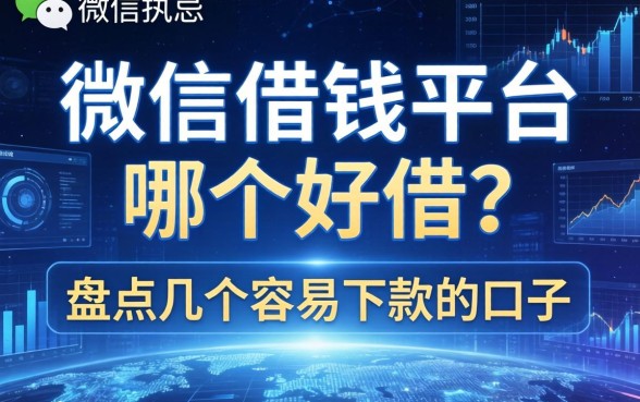 微信借钱平台哪个好借？盘点几个容易下款的口子