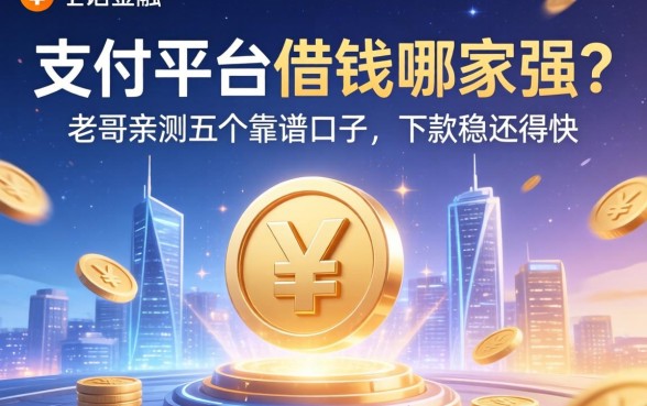 支付平台借钱哪家强？老哥亲测五个靠谱口子，下款稳还得快