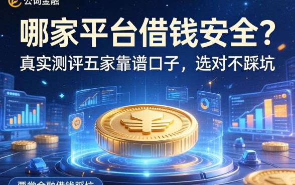 哪家平台借钱安全？真实测评五家靠谱口子，选对不踩坑