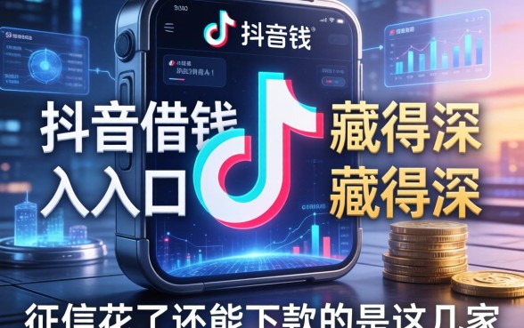 我发现抖音借钱入口藏得深，征信花了还能下款的是这几家