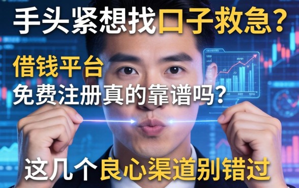 手头紧想找口子救急？借钱平台免费注册真的靠谱吗？这几个良心渠道别错过