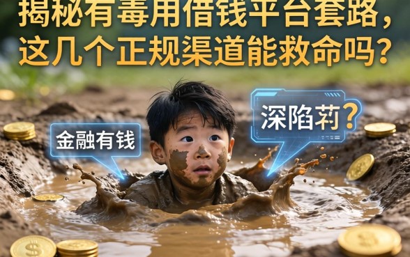 急需用钱却深陷泥潭？揭秘有毒的借钱平台套路，这几个正规渠道能救命吗？