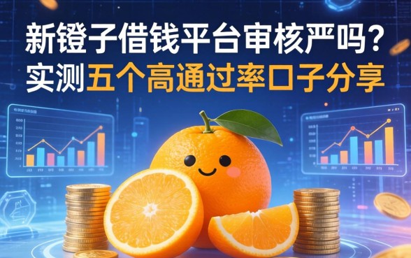 新橙子借钱平台审核严吗？实测五个高通过率口子分享