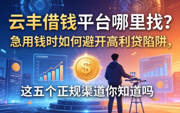 云浮借钱平台哪里找？急用钱时如何避开高利贷陷阱，这五个正规渠道你知道吗？