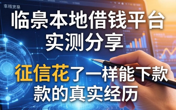 临泉本地借钱平台实测分享：征信花了一样能下款的真实经历
