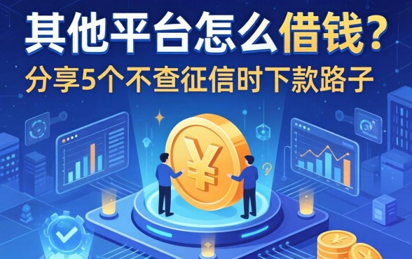 其他平台怎么借钱?分享5个不查征信的下款路子
