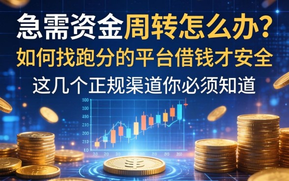 急需资金周转怎么办？如何找跑分的平台借钱才安全？这几个正规渠道你必须知道