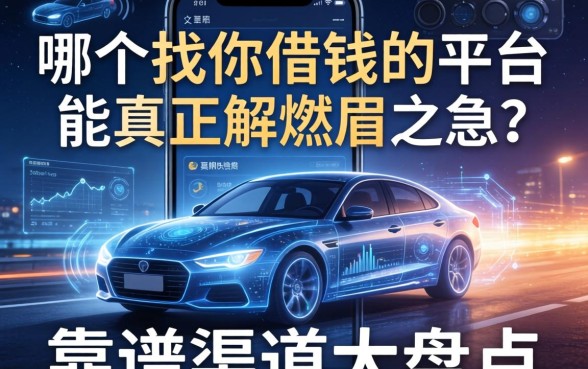 深夜手机震动不停，哪个找你借钱的平台能真正解燃眉之急？靠谱渠道大盘点