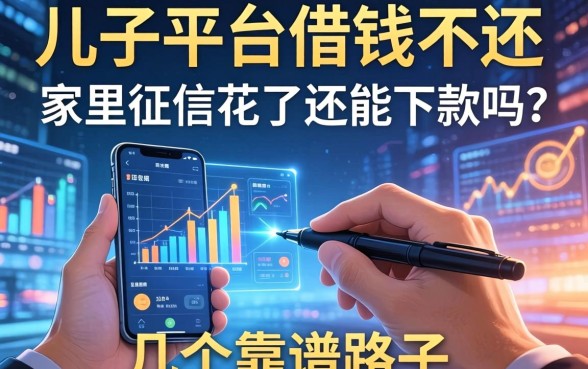 儿子平台借钱不还，家里征信花了还能下款吗？分享几个靠谱路子