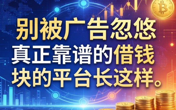 别被广告忽悠，真正靠谱的借钱块的平台长这样